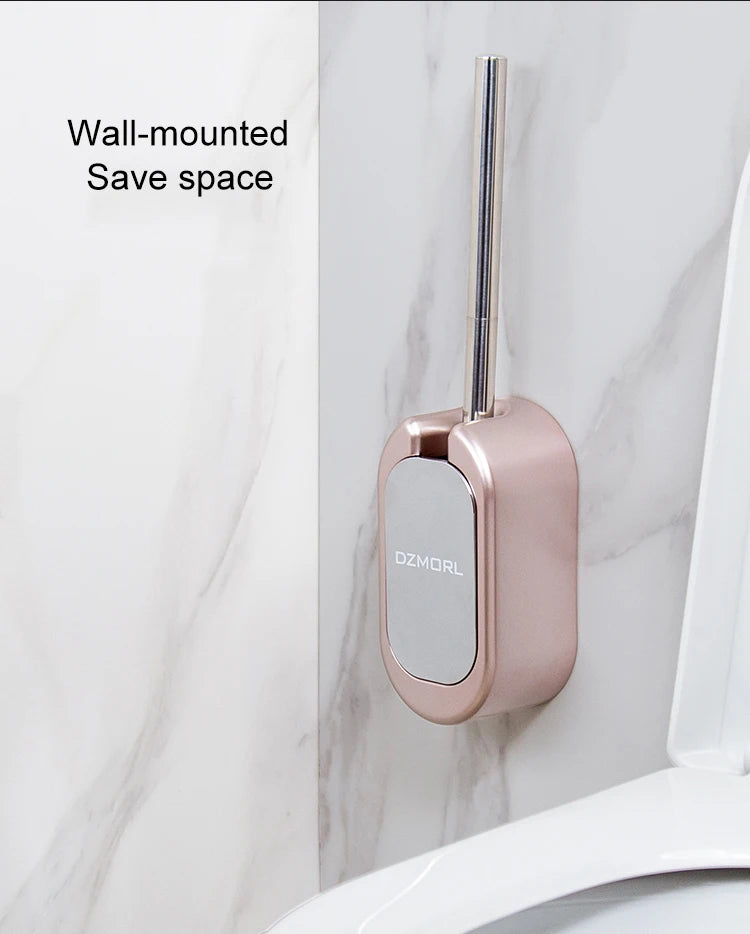 Golden Paper Holder Wall-mounted Toilet Brush Plastic Creative Toilet Paper Box Nordic Trash Can Waste Bins Bathroom Accessories