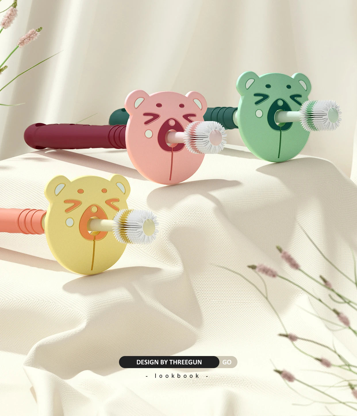360 Degree Baby Children Toothbrush 1-6 Years Child Toothbrush Soft Baby Silicone Teether Brush Kids Teeth Oral Care Cleaning