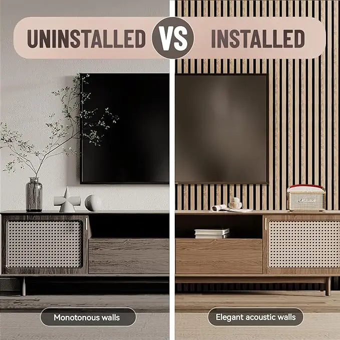 Product on E-commerce Platform Wooden Sound-absorbing Board Upgraded Wood Slat Wall Panels 60x240cm Acoustic Panel