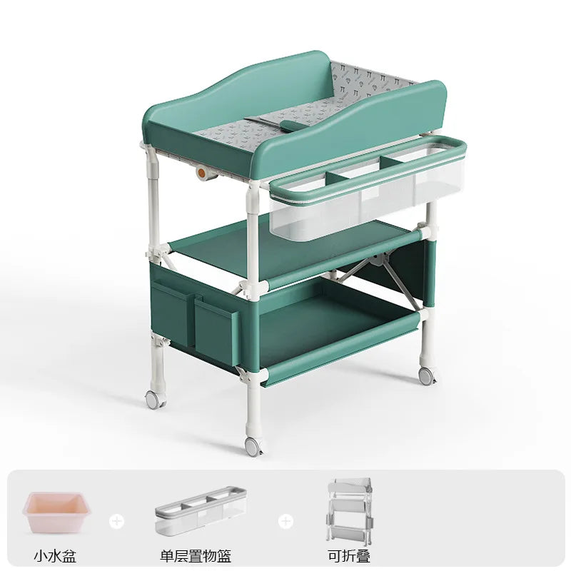 Diaper Table Baby Care Table Portable Multifunctional Foldable Shampooable Baby Diaper Table