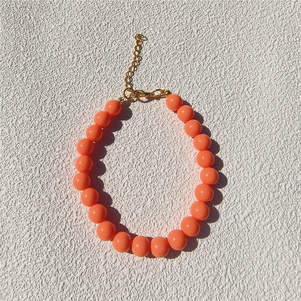 Dogs Necklace Extension Chain Design Pet Collar Fashion Dogs Faux Pearls Necklace Loop DIY Cat Dog Grooming Accessory