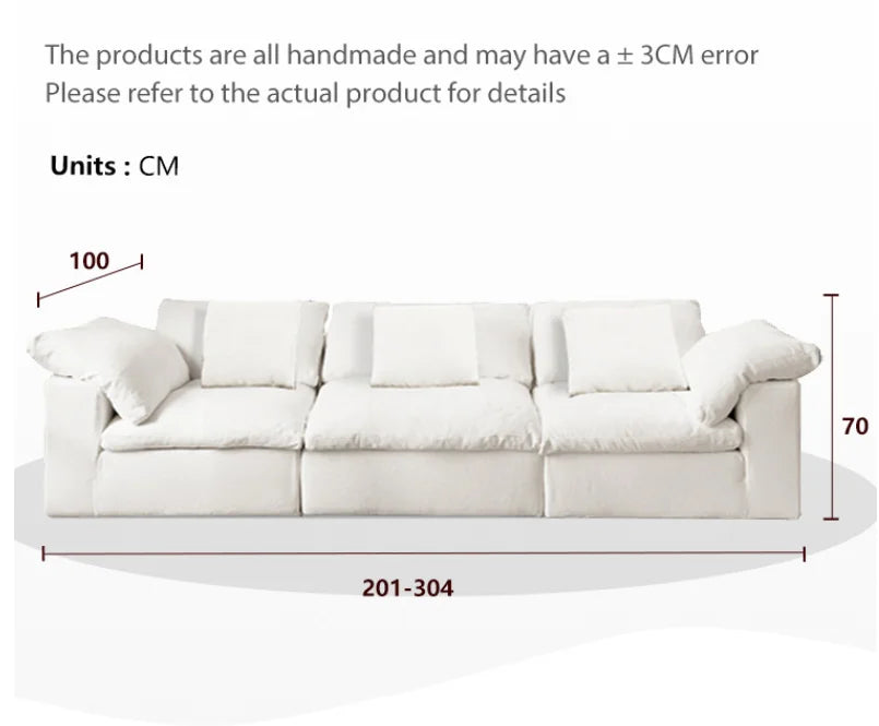 Modern Compression Modular Combination Cloud Fabric Sofa Set Furniture Vacuum Pack Compression Sofa for Boxed Living Room Sofas