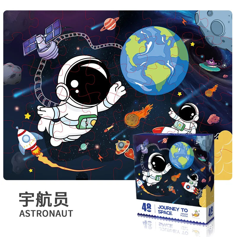 48 Pieces Puzzle Toys Children's Early Education Toys Kindergarten Souvenirs Gifts Exercising Thinking and Hands-on Abilities