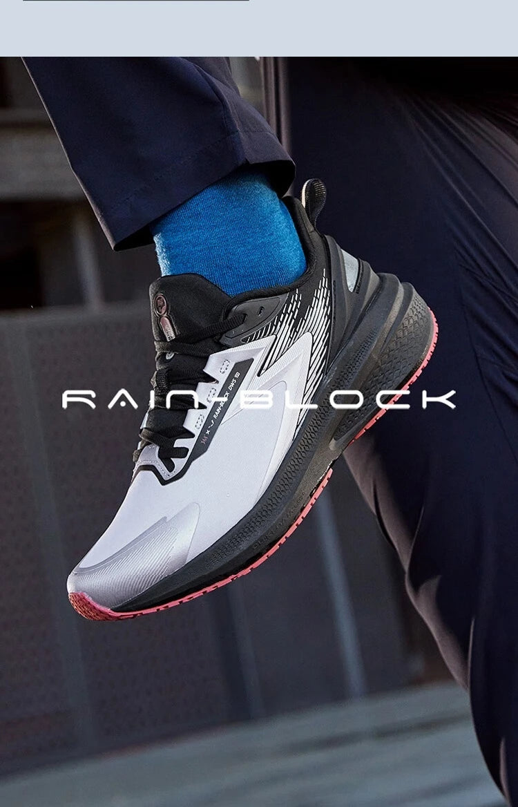 361 Degrees Rainblock 7.0 Men Running Shoes Anti Splash Rainproof Technology Non-Slip Cushioning Rebound Male Sneakers 672432239