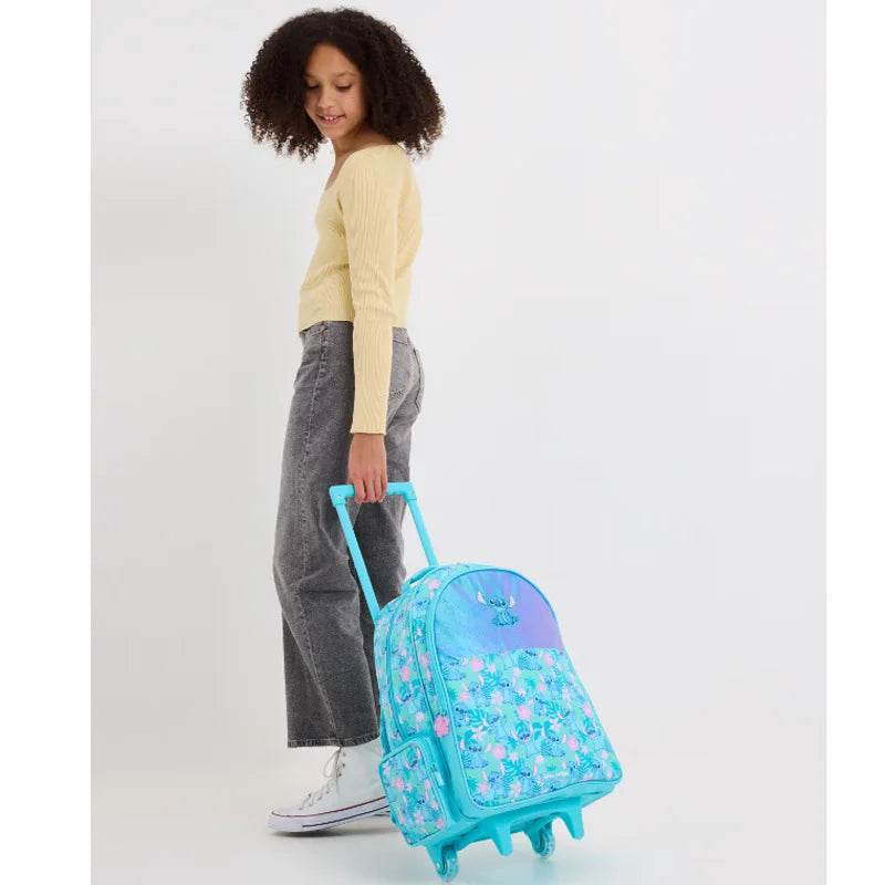 Genuine Smilgle Stitch Backpack Large Capacity For Primary And Secondary School Students Cartoon Lunch Bag Water Bottle Gifts - AIAZ