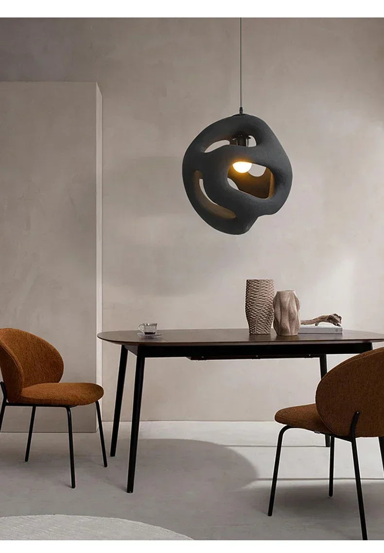 Wabi Sabi Style Restaurant Pendant Light Single Head Small Pendant Light Designer Living Room Sofa Light Study Counter Lighting