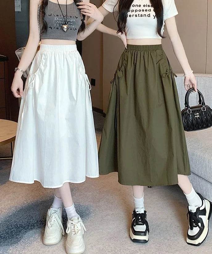 Skirts For Women Chubby Woman Skirt Drawstring Cargo New In Cheap Stylish Chic And Elegant Offer Aesthetic Hot Clothing Sales V - AIAZ