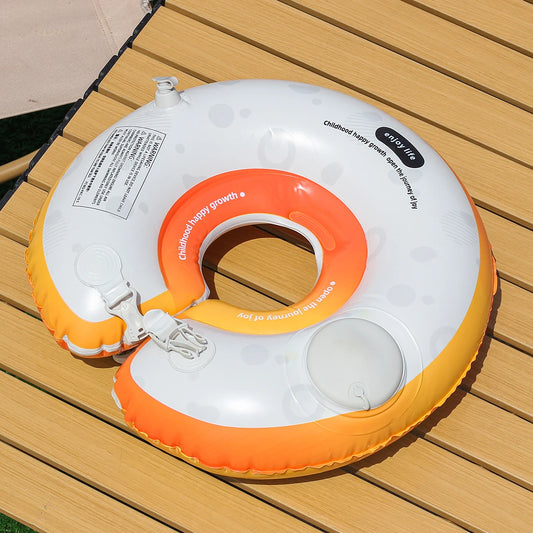 1PC Thick inflatable pump neck ring, colorful and interesting neck ring, suitable for water safety
