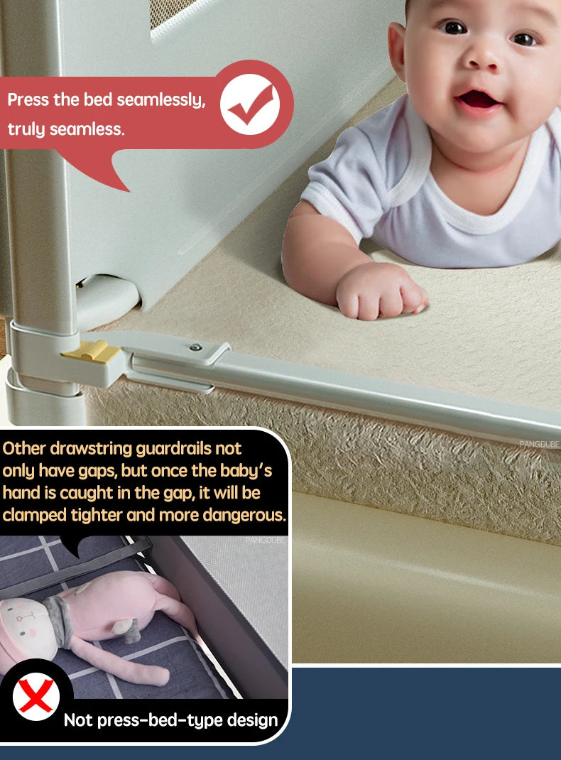 PANGDUBE 1pc Baby Bed Guardrail Bed Rail Guard for Kid Fence for Bed Protective Barrier for Bed Safety Railing for Children Bed