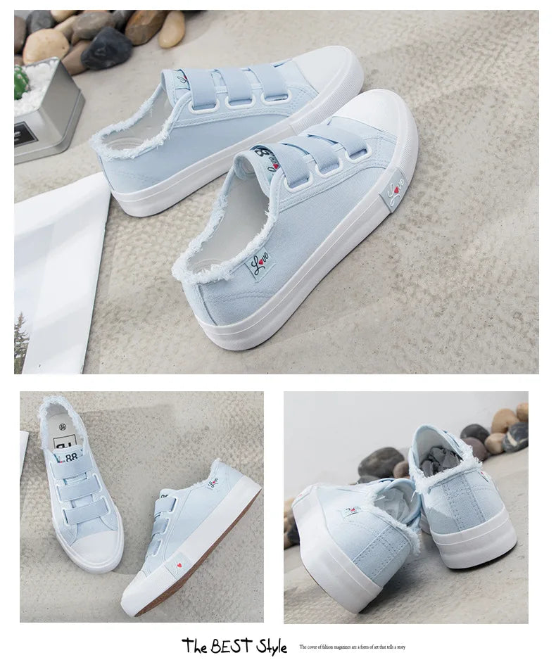 Casual Autumn New Women Sneakers Breathable Canvas Women's Vulcanized Shoes Fashion Spring Footwear 2023