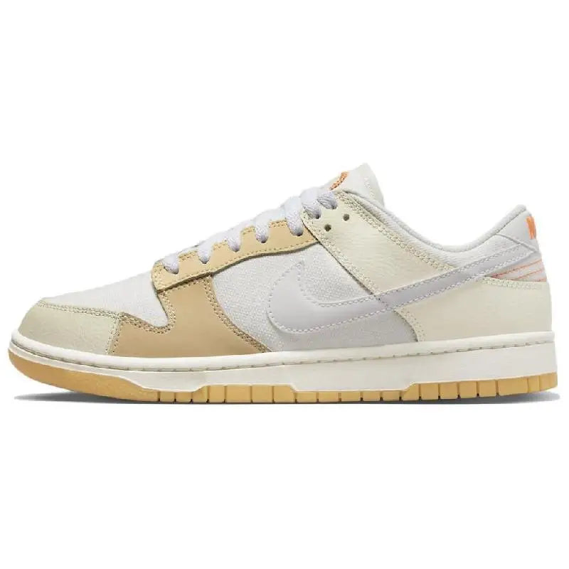 【Customize】Nike Dunk Skateboarding Shoes Unisex Low-top Beige/Pink Sneakers shoes FJ5475-100