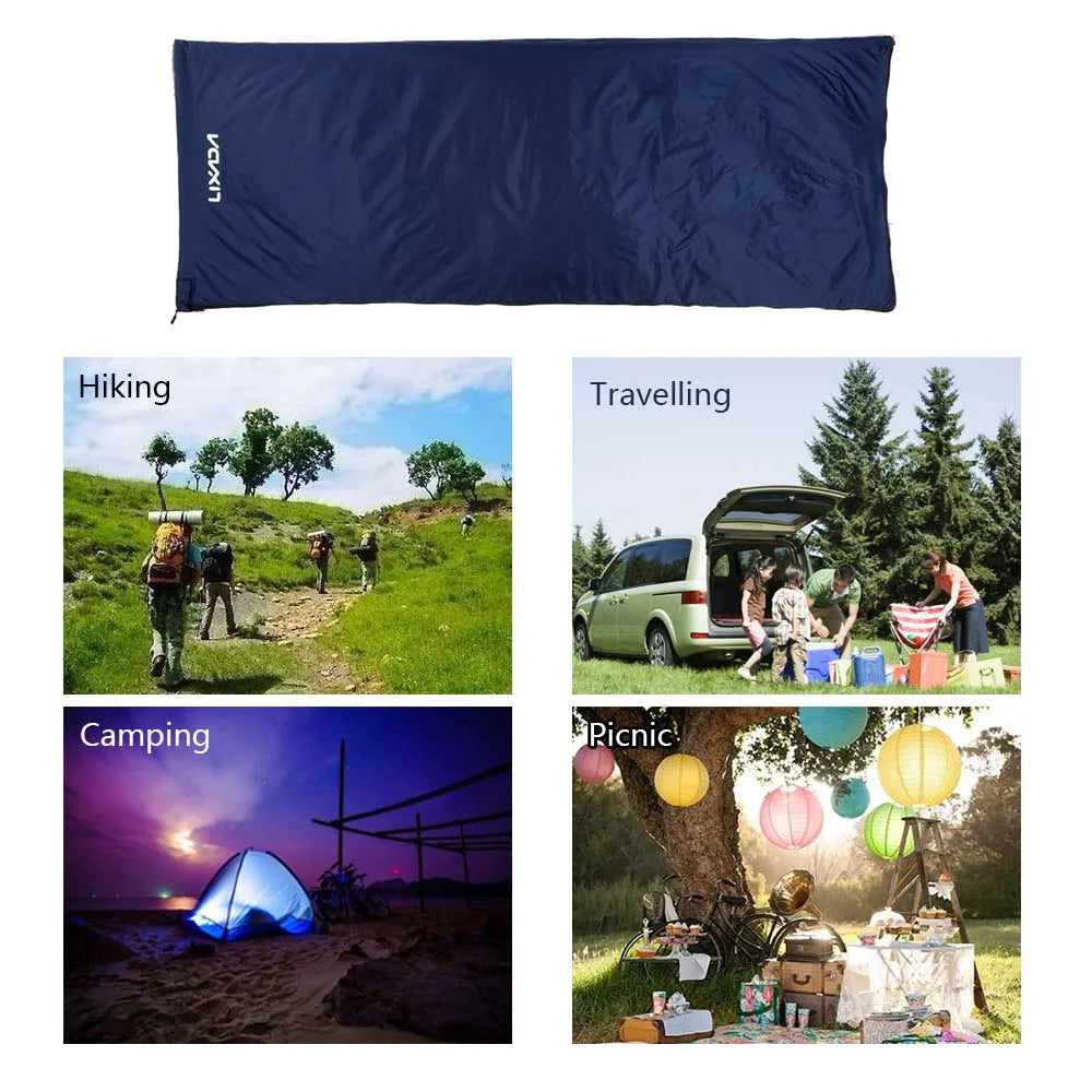 LIXADA Envelope Sleeping Bag Adult Camping Outdoor Mini Walking beach Sleeping Bags Ultralight Travel Bag Spring Autumn