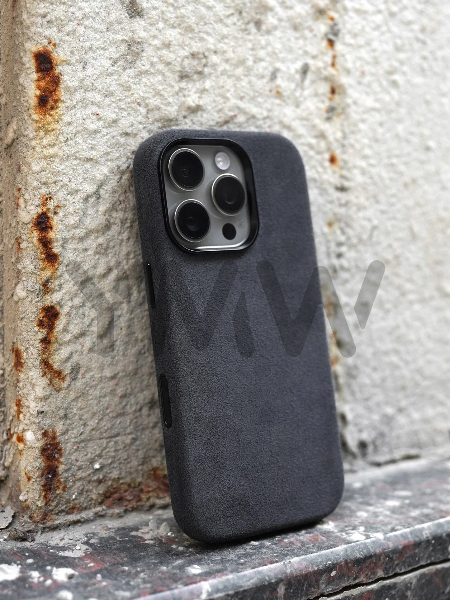 Magnetic ALCANTARA Case for iPhone 17 16 Pro Max 15 14 Luxury Suede Leather Supercar Phone Cases Camera Button Cover