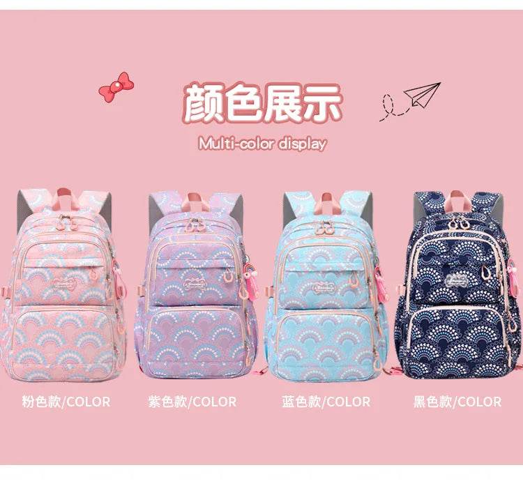 School Bags Girls Casual Travel Backpack Children Middle School Students Backpacks Business Oxford Waterproof Rucksack No Wheel - AIAZ