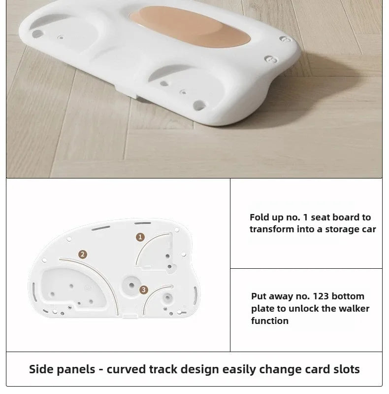 Multifunctional Anti-rollover and Anti-O-leg Baby Children's Toy Hand-pushing Balance Walker