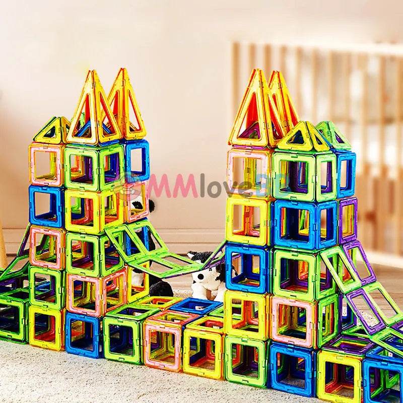 Magnets Toys for Kids Big Size Plus Magnetic Blocks for Children Designer Constructor Set Toys for Boys Building Blocks - AIAZ