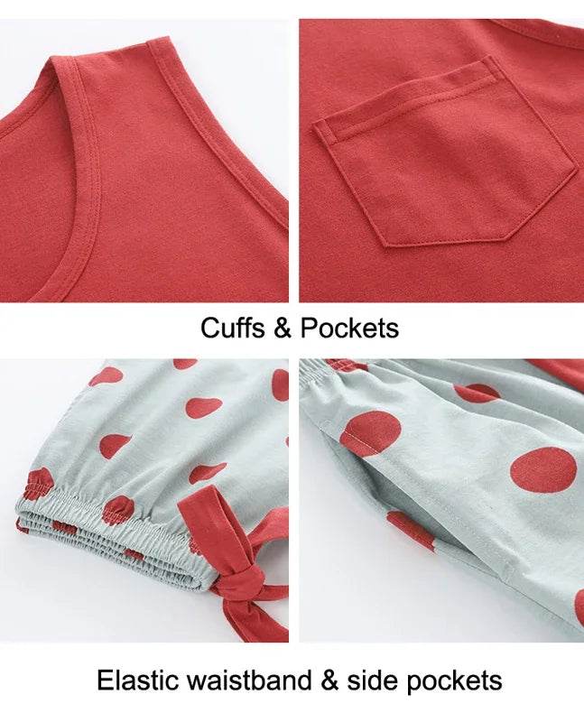 New women's pajamas set summer Cotton solid color top print shorts sleepwear Korean kawaii home clothes pijama two piece set - AIAZ