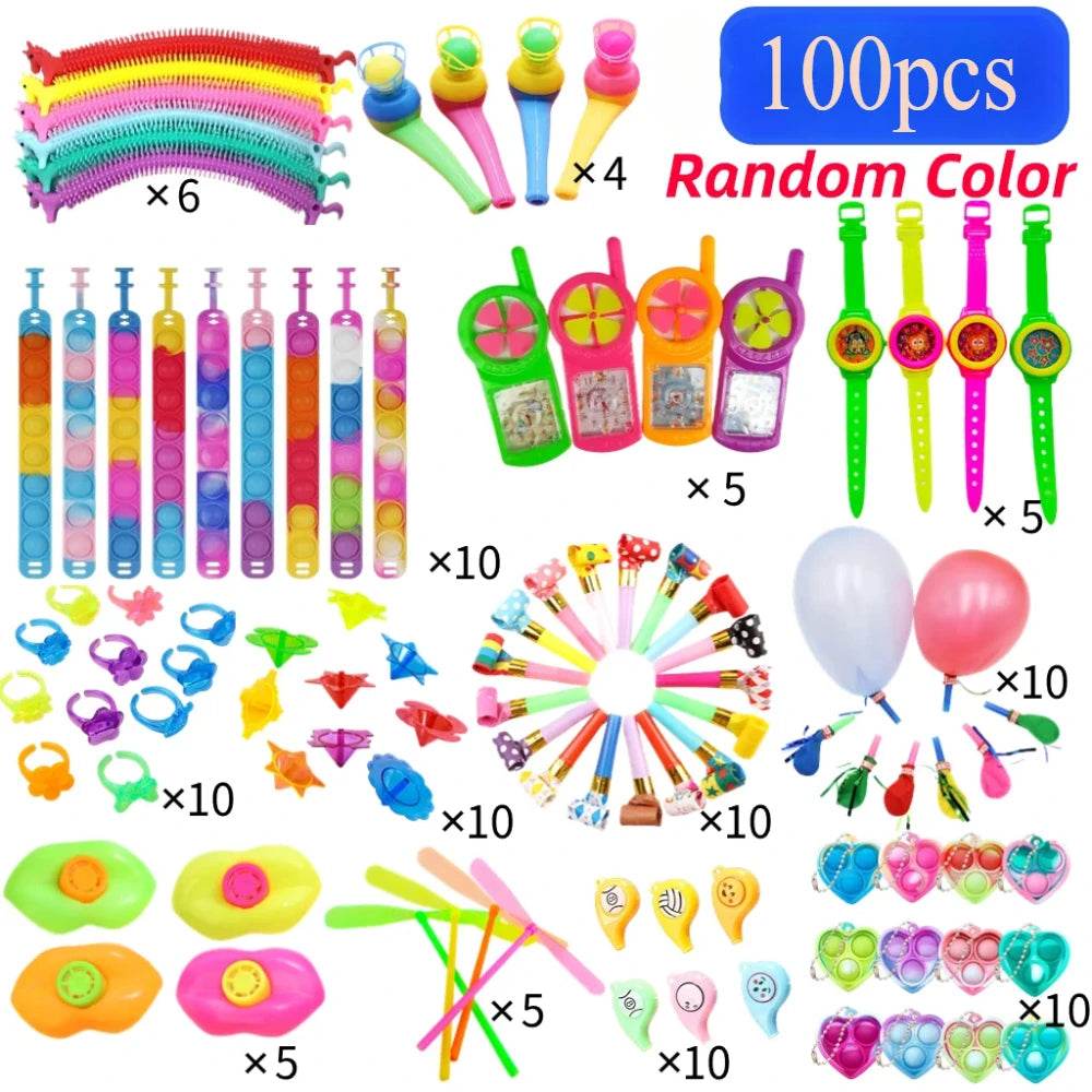 40-150 Pcs Kids Birthday Party Favors Pinata Guest Gift Assortment Giveaway Pinata Stuffed Bulk Kids Toys Gifts - AIAZ