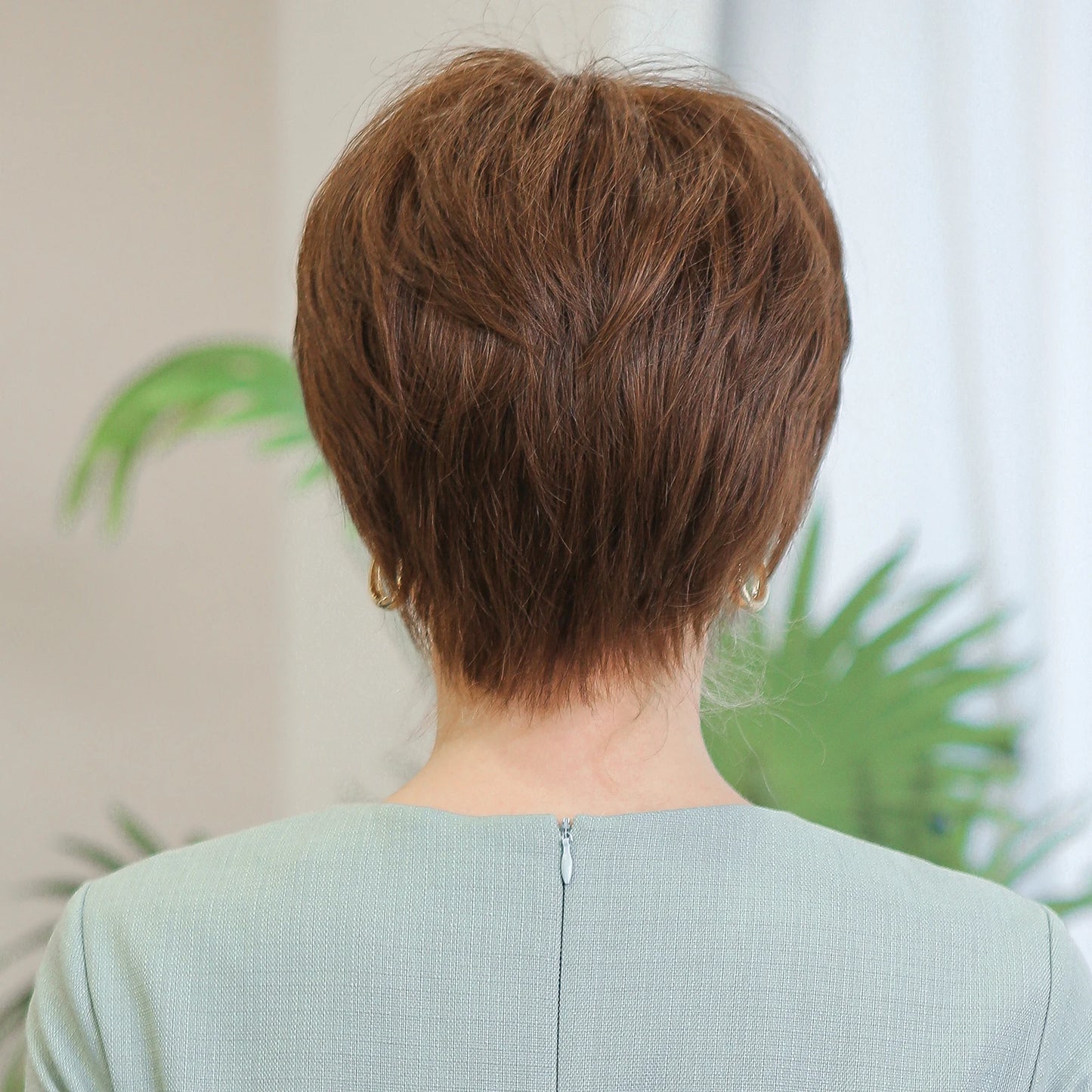 100% Remy Human Hair Wigs Brown Short Pixie Cut Lace Front Wig for Women HD Transparent Human Hair Lace Frontal Wigs