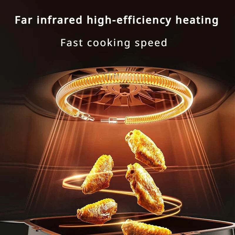 New Xiaomi Mijia Air Fryer N1 5L Household Low Oil And Light Fat No Flipping Required Smokeless Kitchen Electric Hot Fryer Oven - AIAZ