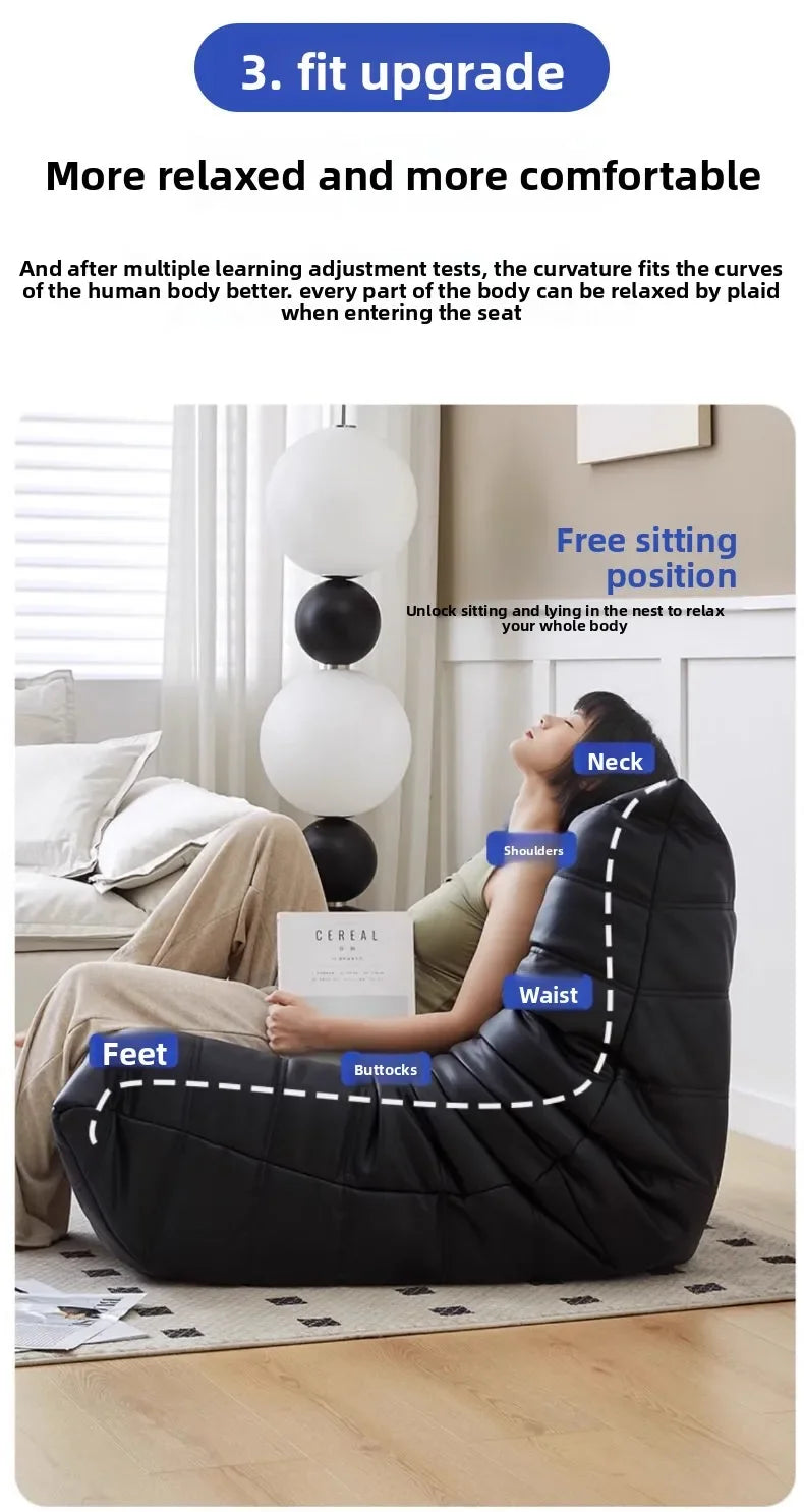 Lazy sofa, leisure bedroom, balcony lounge chair, tatami lounge chair, single sofa chair, living room