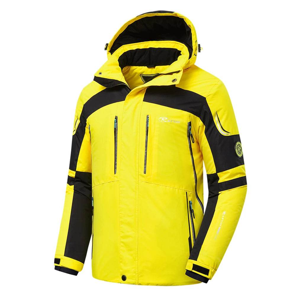 Men 2025 Winter New Outdoor Jet Ski Snow Warm Parkas Jacket Coat Men's Outwear Premium Casual Hat Waterproof Thick Fleece Parkas - AIAZ