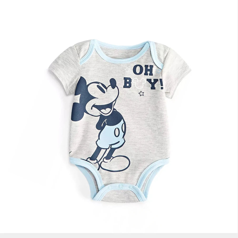 Summer Baby Bodysuit Mickey and Minnie Newborn Baby Clothes Button Design Baby One-piece for 0-24 Months Baby Boy Girl Clothes