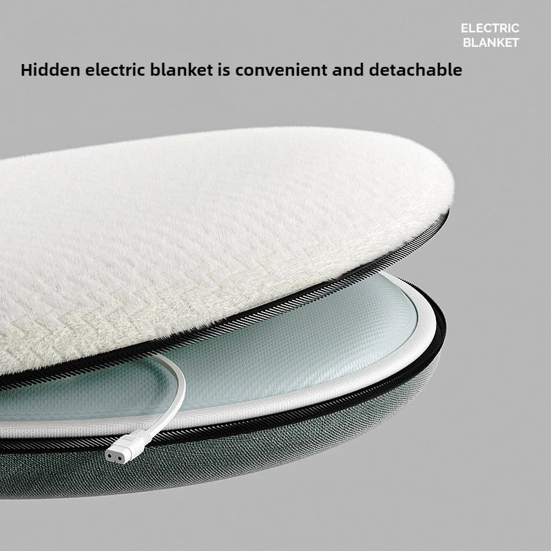 Heated Deep Cat Bed  Smart Temperature-Controlled Pet House 9-Level Adjustable Heated Dog Nest with Timer