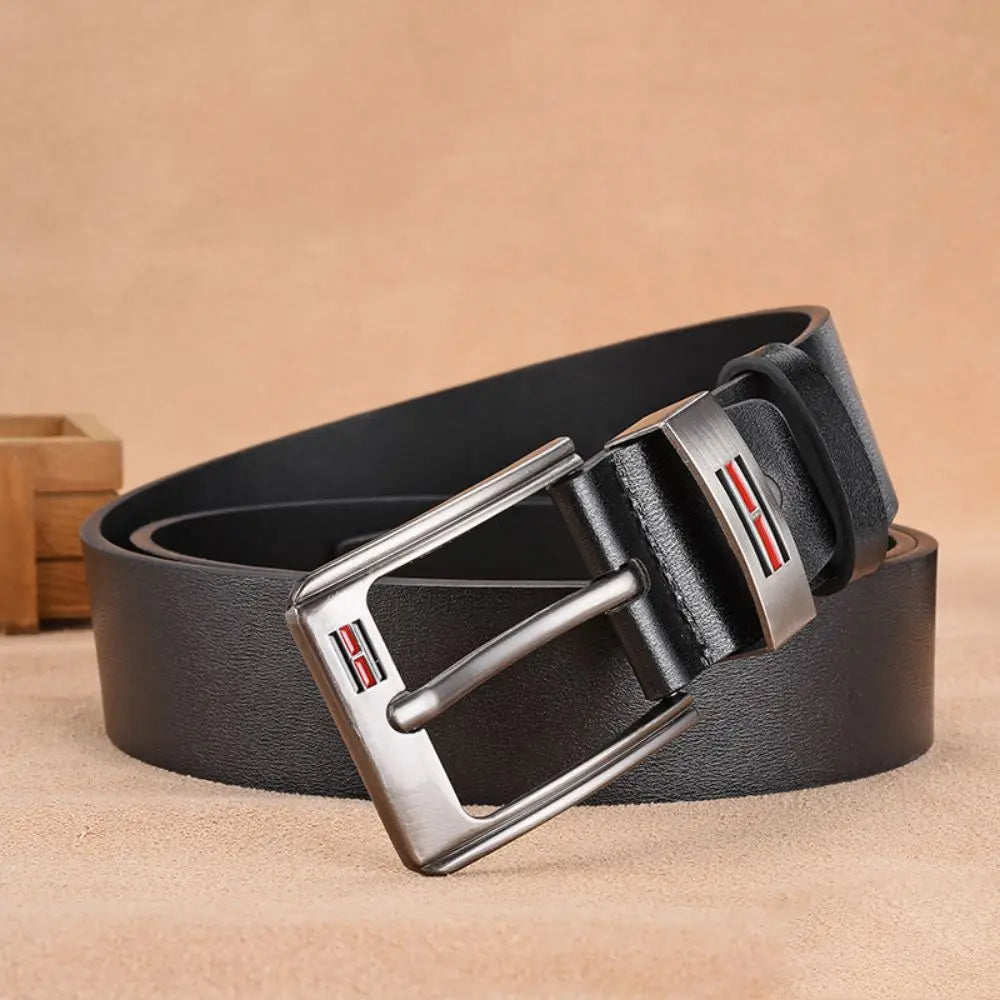 Genuine Leather For Men's High Quality Buckle Jeans Cowskin Casual Belts Business Cowboy Waistband Male Fashion Designer 2025New