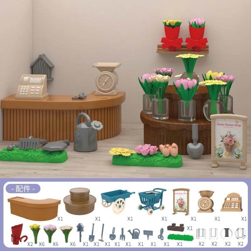 mini supermarket shopping games dollhouse furniture accessories Intellectual education toys for kid family interaction toys - AIAZ