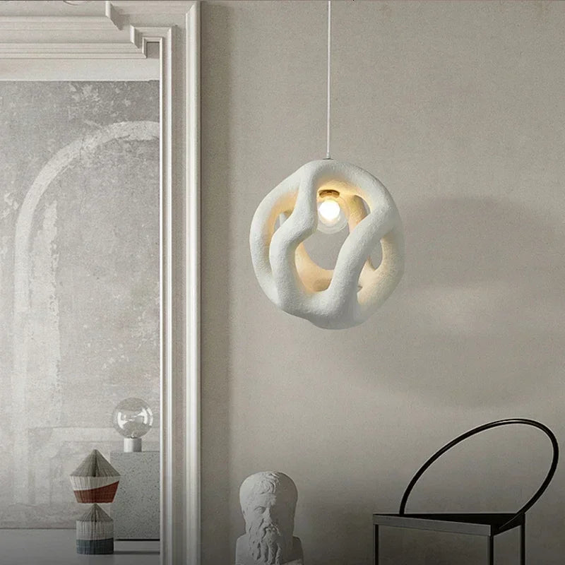 Wabi Sabi Style Restaurant Pendant Light Single Head Small Pendant Light Designer Living Room Sofa Light Study Counter Lighting