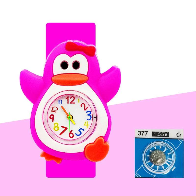 Baby Birthday Gift Children Toys Watches Cartoon Animal Dial Bracelet Kids Watches for Boy Girl 2-15 Years Old Child Clock - AIAZ