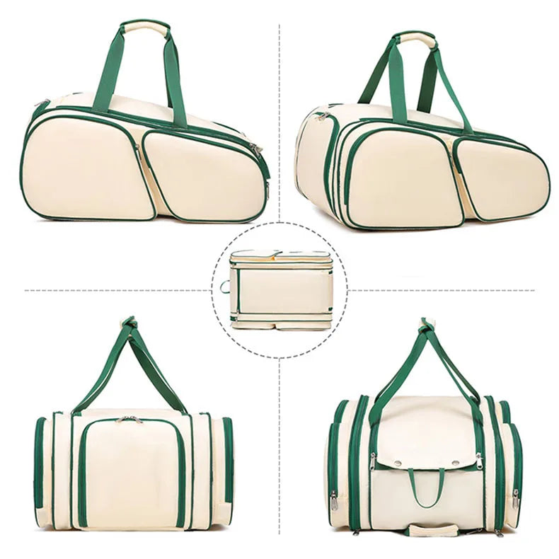 Badminton Tennis Rackets Backpack Large Capacity Gym Fitness Sports Training Shoulder Bag Shoes Pocket Outdoor Luggage Handbag