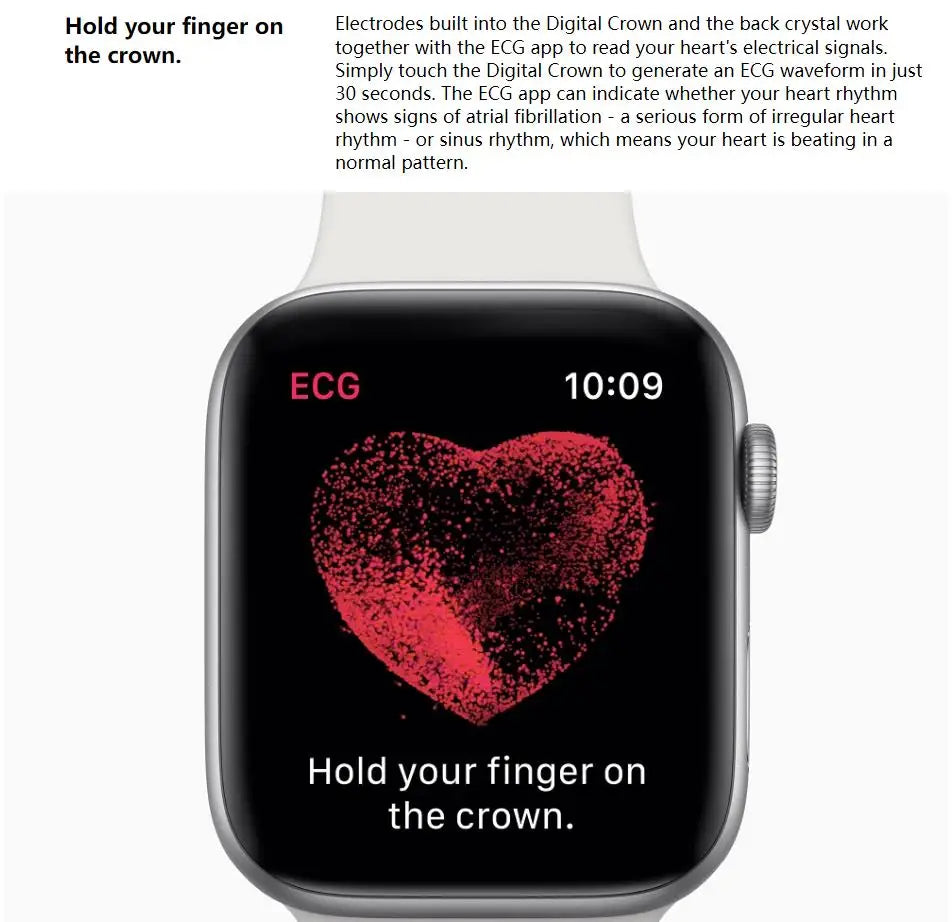 100% Original Apple Watch Series 4 Smartwatch 40MM/44MM GPS Aluminum with Sport Band (Renewed)