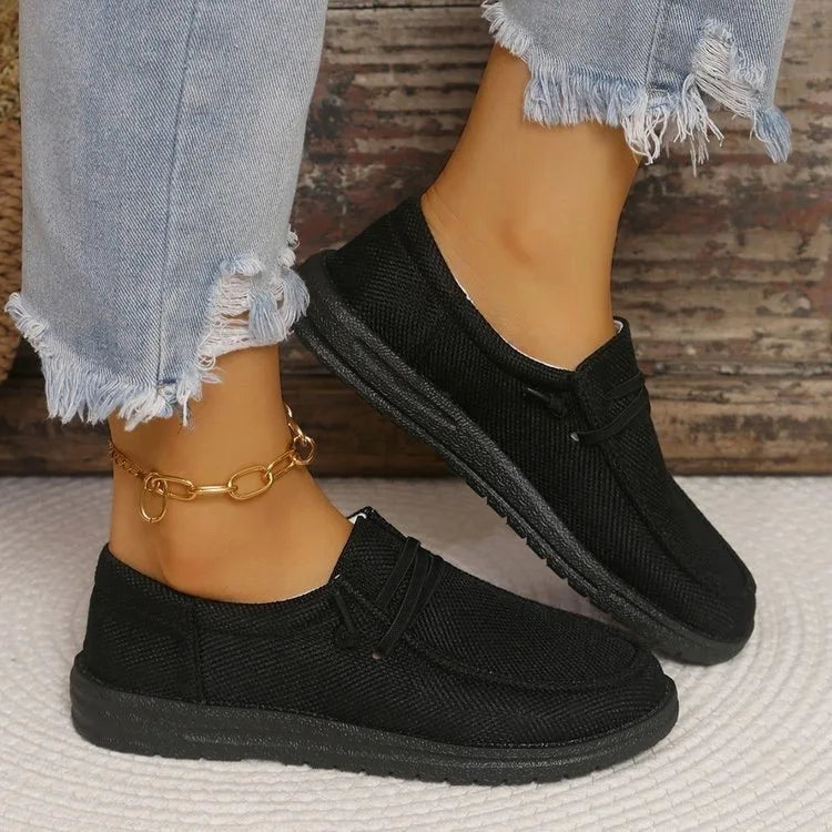 Lightweight Women Canvas Shoes Women Casual Sneakers Breathable Loafers Comfortable Solid Color Soft Sole Shoes Designer Shoes