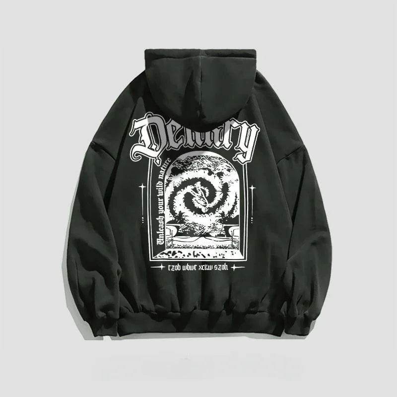 Male Hoodie Harajuku Fashion Loose Autumn New In Men's Hooded Sweatshirt Funny Cheap Streetwear High Quality Pastel Color Cotton - AIAZ