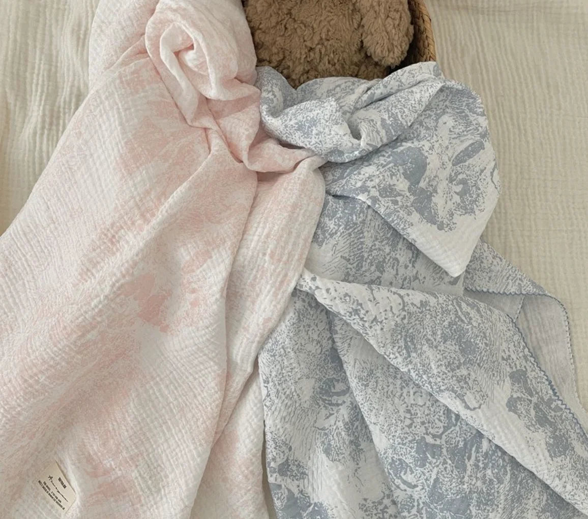 Muslin Swaddle Blankets Newborn Summer Baby Blanket Cotton Infant Swaddle Wrap Receiving Blanket For Crib Stroller Sleeping Item