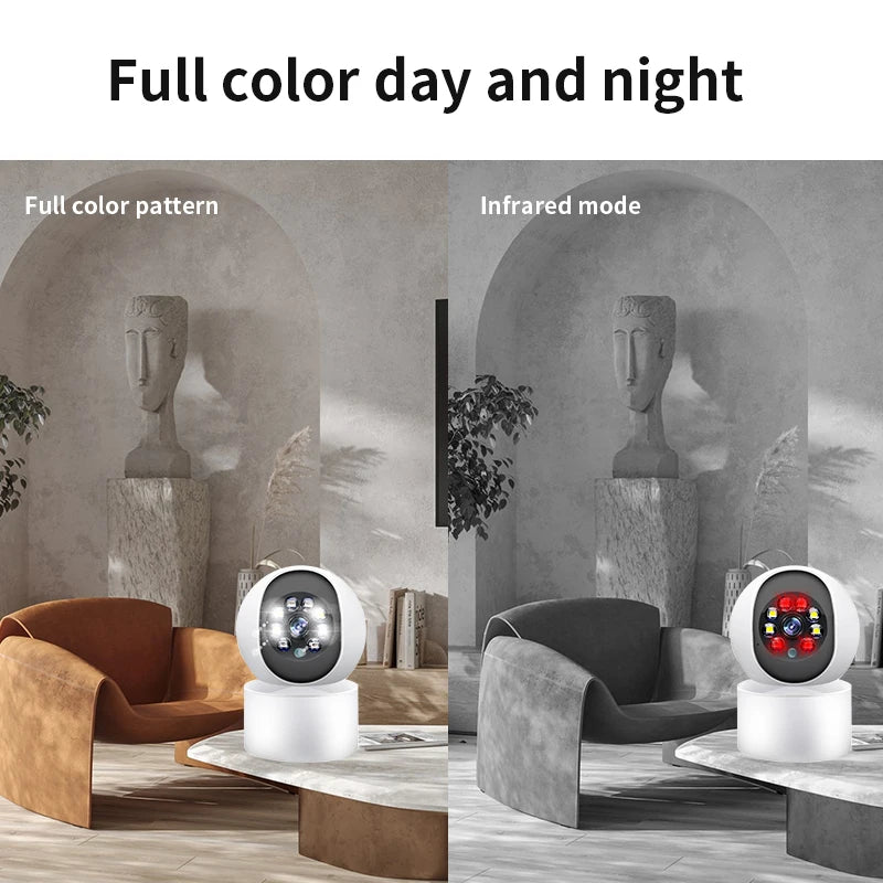 HD 5MP WiFi Camera Home AI Smart Baby Monitor Wireless 2-Way Audio Color Night Vision Home Security Surveillance IP PTZ Camera