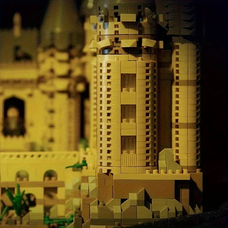 Micro Bricks City Creative Medieval Magic Castle Series School Architecture Palace Model Building Blocks Gifts Kid Assembly Toys - AIAZ