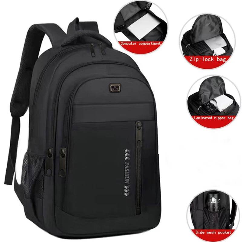 Men's and Women's Dual-Shoulder Backpacks, School Bags, School Bags for High School Students, Travel Dual-Shoulder Backpacks - AIAZ