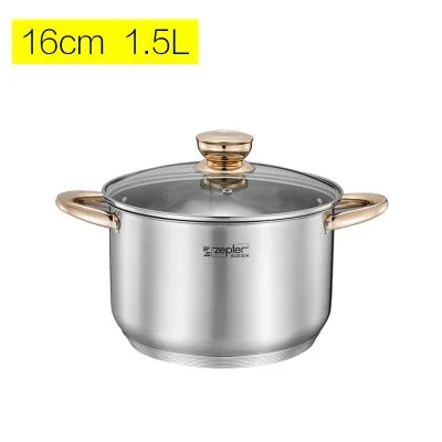 Premium Induction Cookware Set, High-Grade Inox Casseroles, Frypan, Saucepan, Kitchen Utensils & Tools, Efficient Cookware