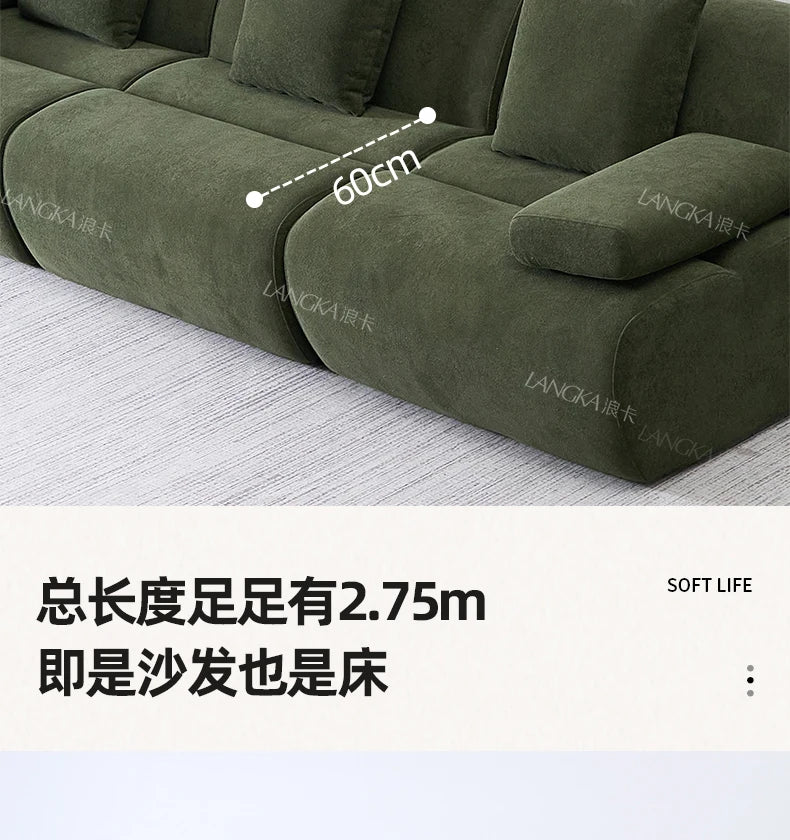 Design Large Green Sofas European Filler Armrest Salon Living Room Sofas Compressed Bedroom Lazy Divano Compresso Home Furniture