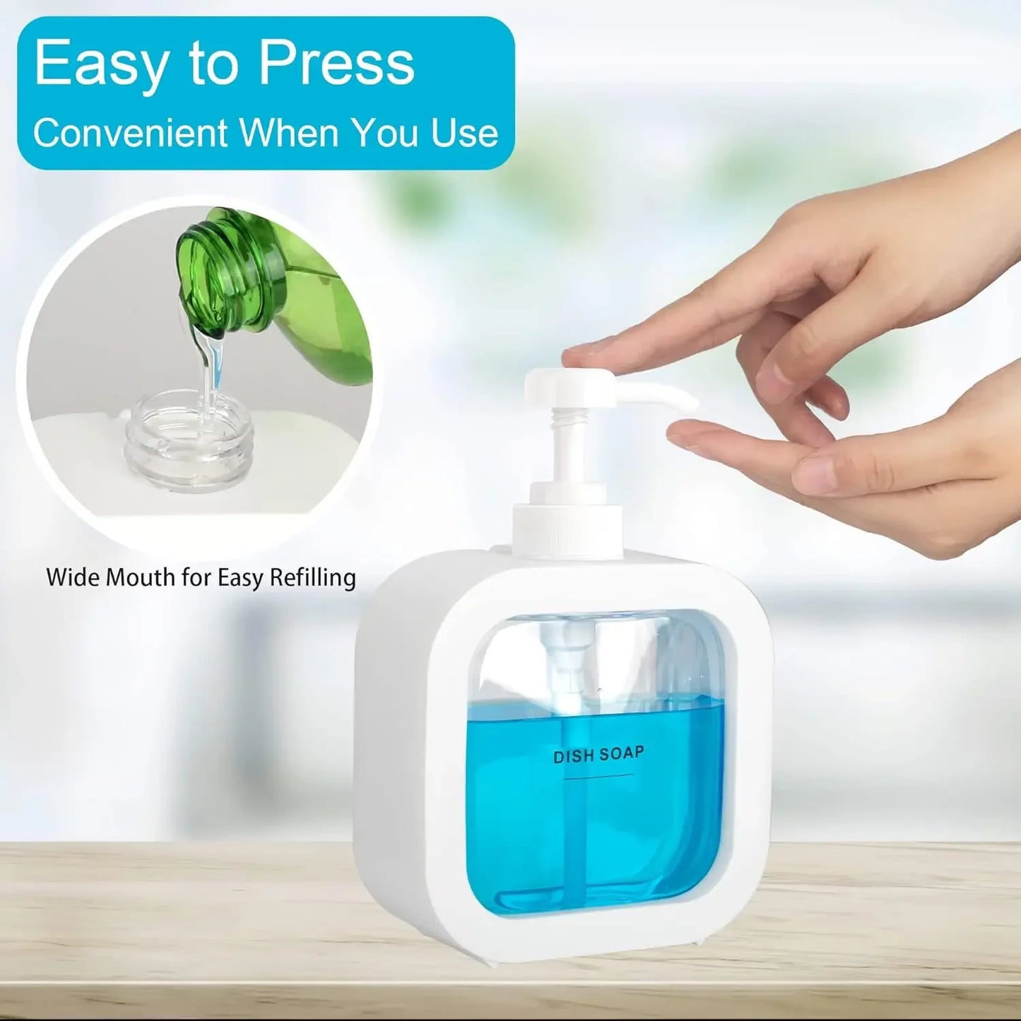 1 PC 300ml/500ml Bathroom Soap Dispenser Refillable Lotion Shampoo Shower Gel Holder Portable Travel Dispenser Empty Bath Pump