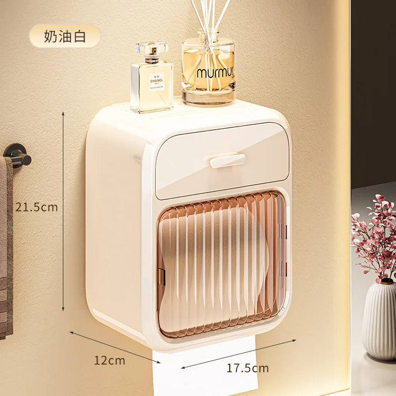 Toilet Paper Box Toilet Paper Roll Storage Rack Bathroom Roller Tissue Holder Wall Mounted Tissue Boxes Bathroom Accessories