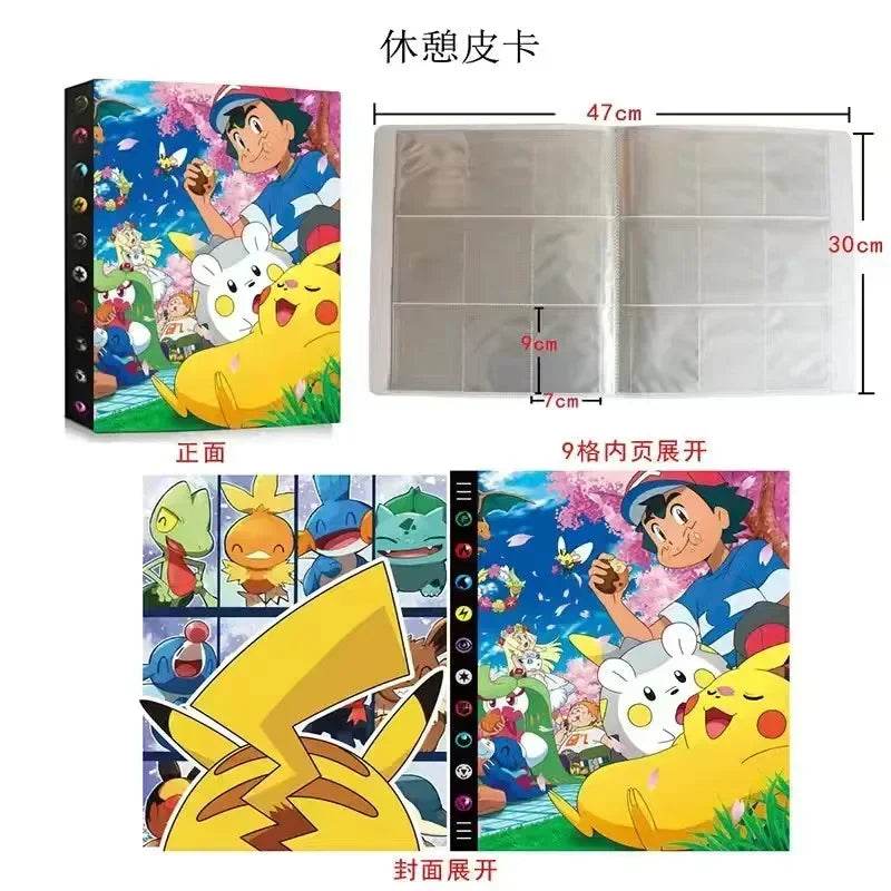 2025 New 9-Pocket Page 432Pcs Holder Album Toys Collections Pokemones Cards Album Book Top Loaded List Toys Gift for Children - AIAZ