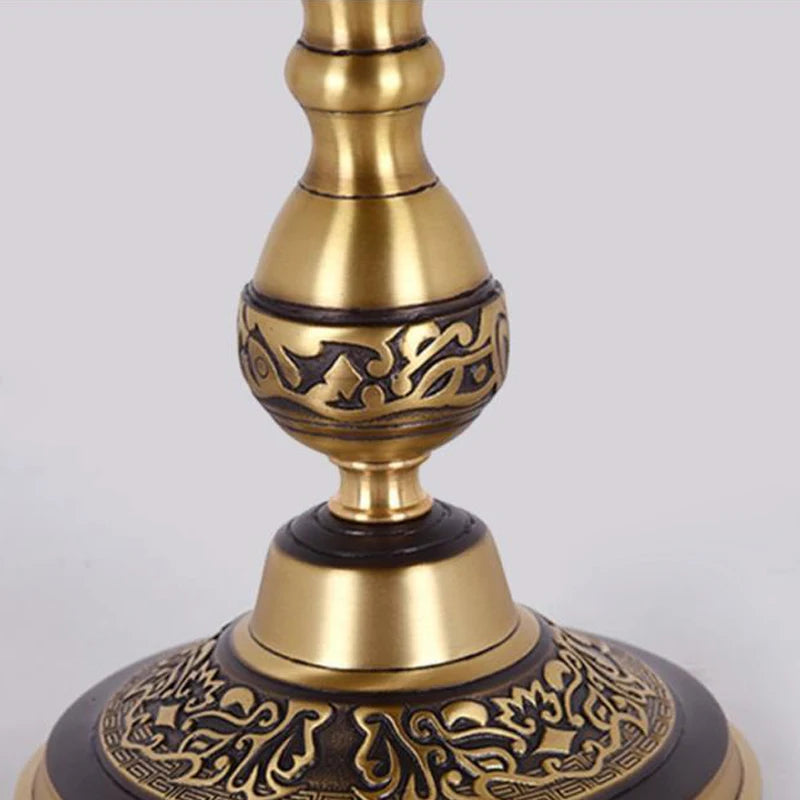 TEMAR Brass Table Lights  Modern European Creative Luxury Glass Copper Desk Lamp For Home Living Room Study Bedroom LED lamp