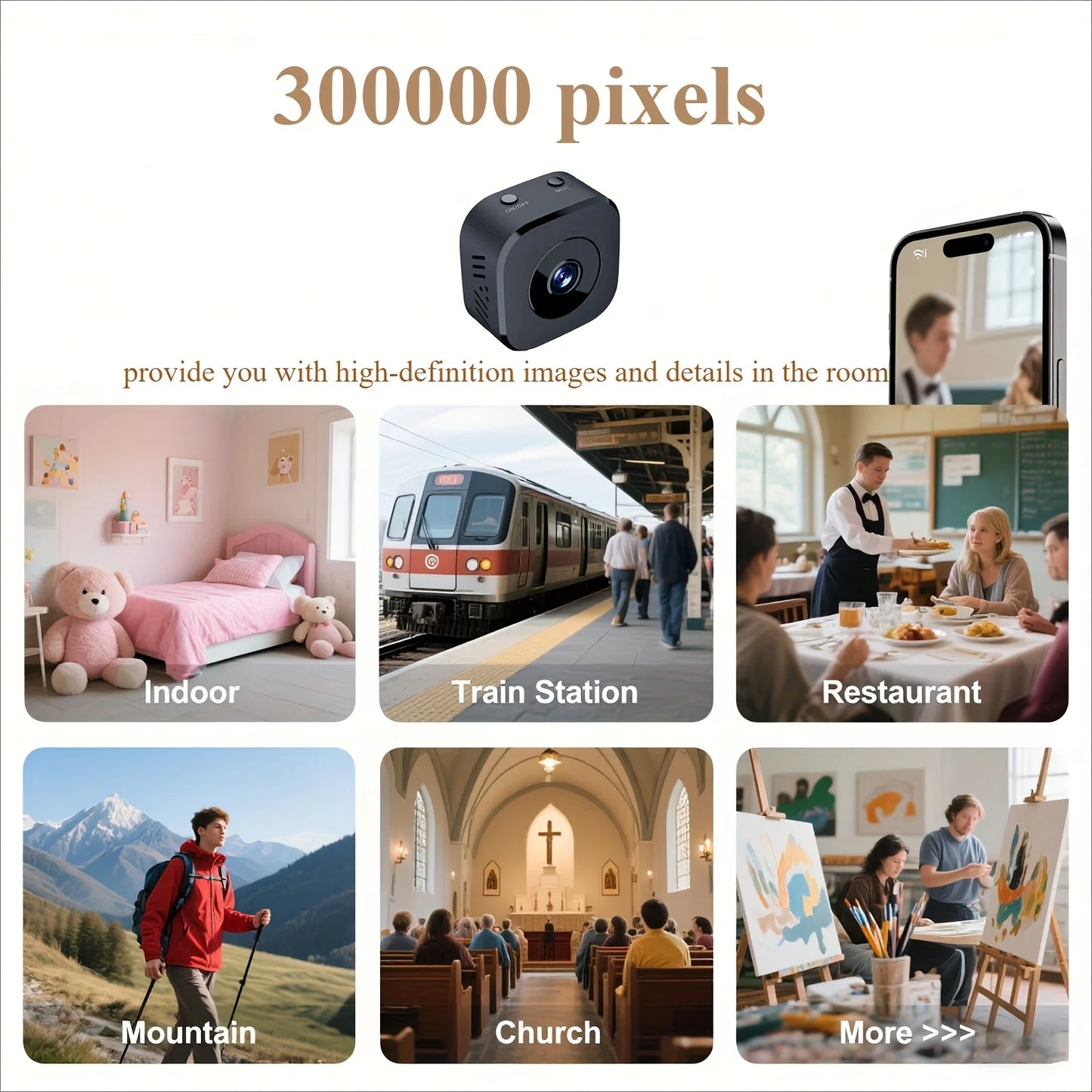 1080P Mini HD Camera WiFi Wireless Monitoring Security Protection Remote Monitor Camcorders Video Surveillance Smart Home