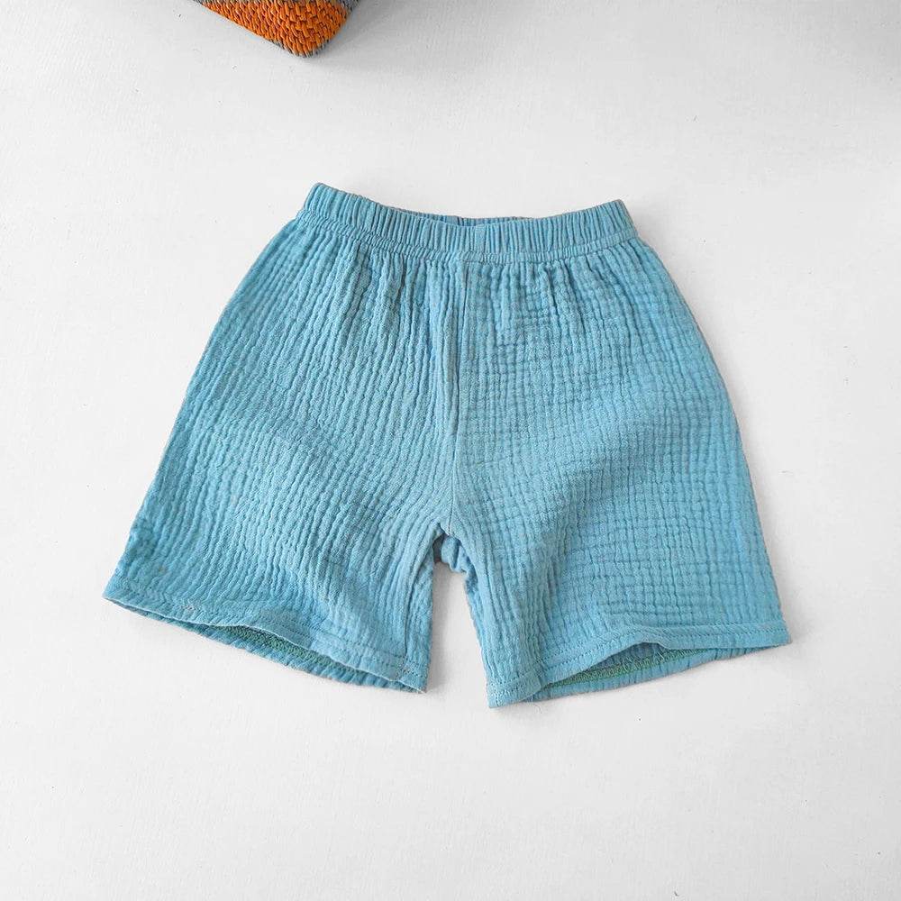 Children's Clothing Baby Girls Boys Cotton Yarn Short Pants Summer Kids Girls Soft Breathable Five-point Pants For Girl Shorts - AIAZ
