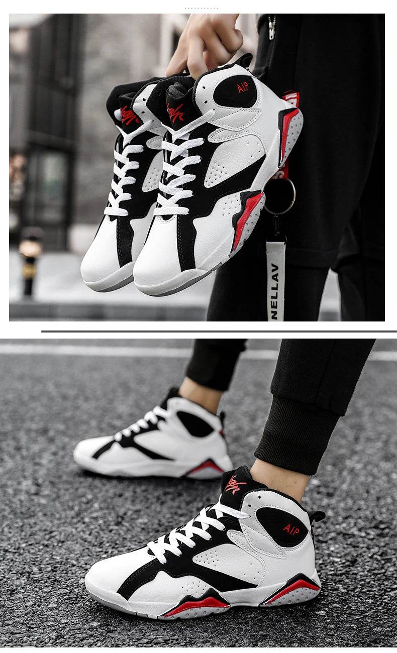 Men Basketball Shoes Fashion Non-slip Mens Casual Sneakers Man Sports High Quality Outdoor Jogging Shoes Boys Athletic Wear Traf - AIAZ