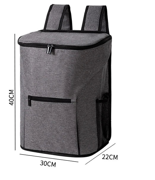 26L Outdoor Cooler Bag Thermal Backpack Insulated Picnic Lunch Bag Camping Food Drink Beer Ice Bag Leakproof Travel Backpack